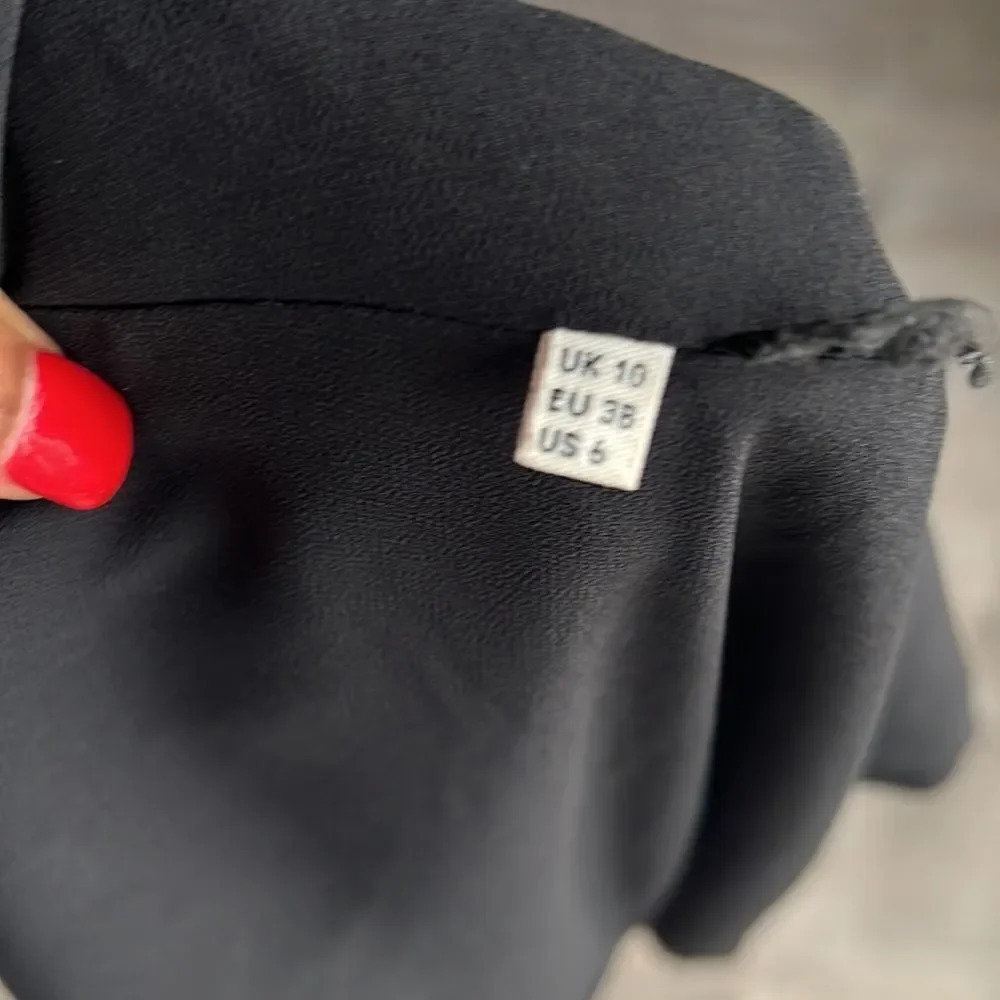 Whistles BUTTON DETAIL CREPE SKIRT - Picture 7 of 7
